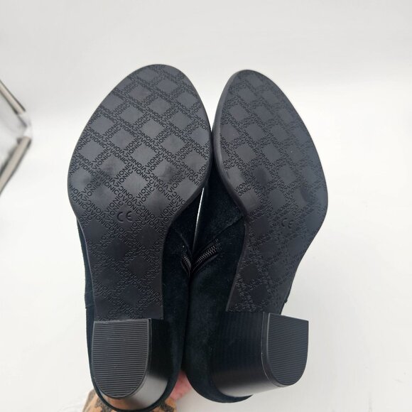 Vionic Jessie Black Suede Ankle Boot Block Heel Womens Sz 6 NEW - Picture 6 of 9